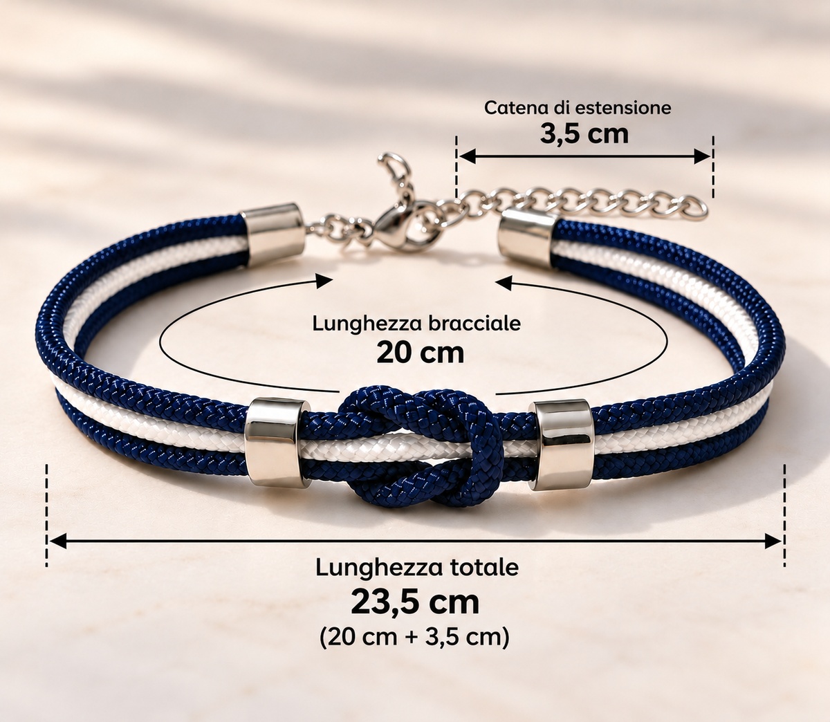Bracciale Nodo Piano Triplo 💕