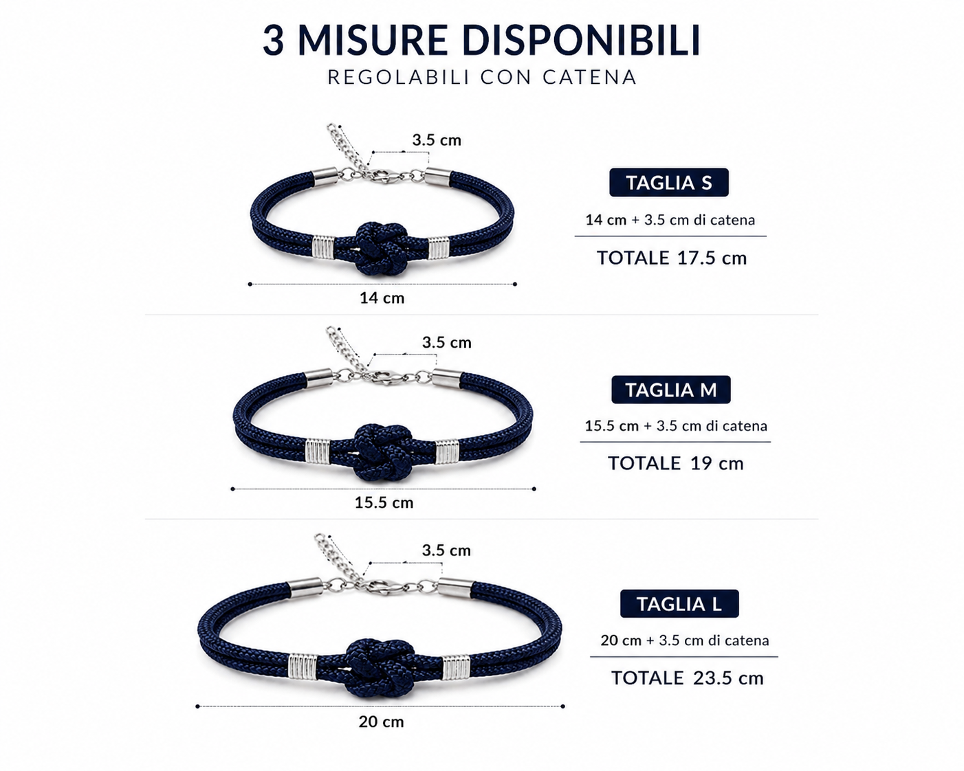 Bracciale Nodo d'Amore, Regolabile, Unisex
