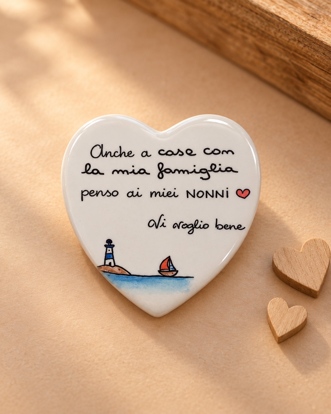 Imán Corazón de Resina - Dedicatoria para los Abuelos ❤️
