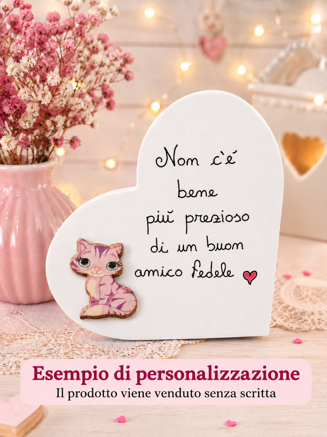 Cuore Bianco da personalizzare 💕❤️🐾