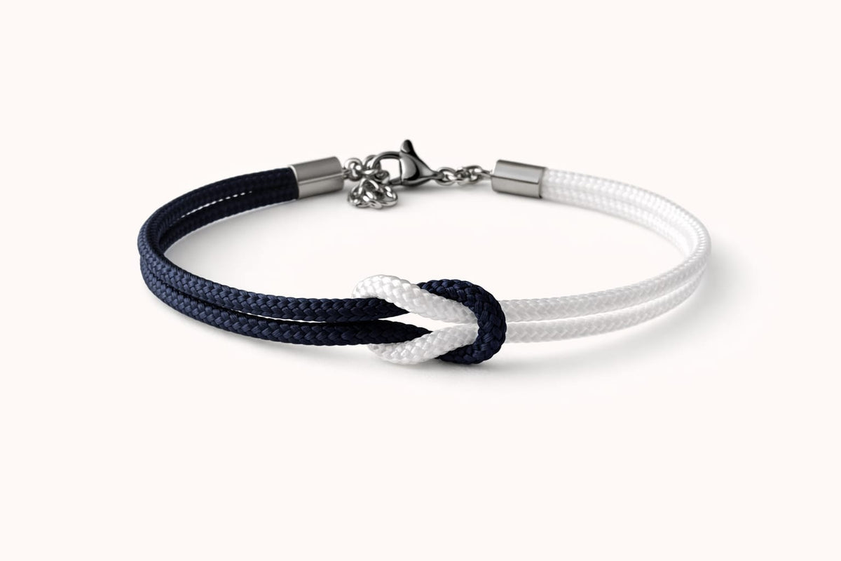 Set 4 Bracciali Bicolore Nodo Piano