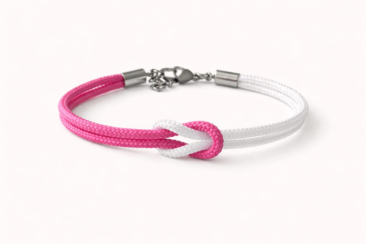 Set 4 Bracciali Bicolore Nodo Piano