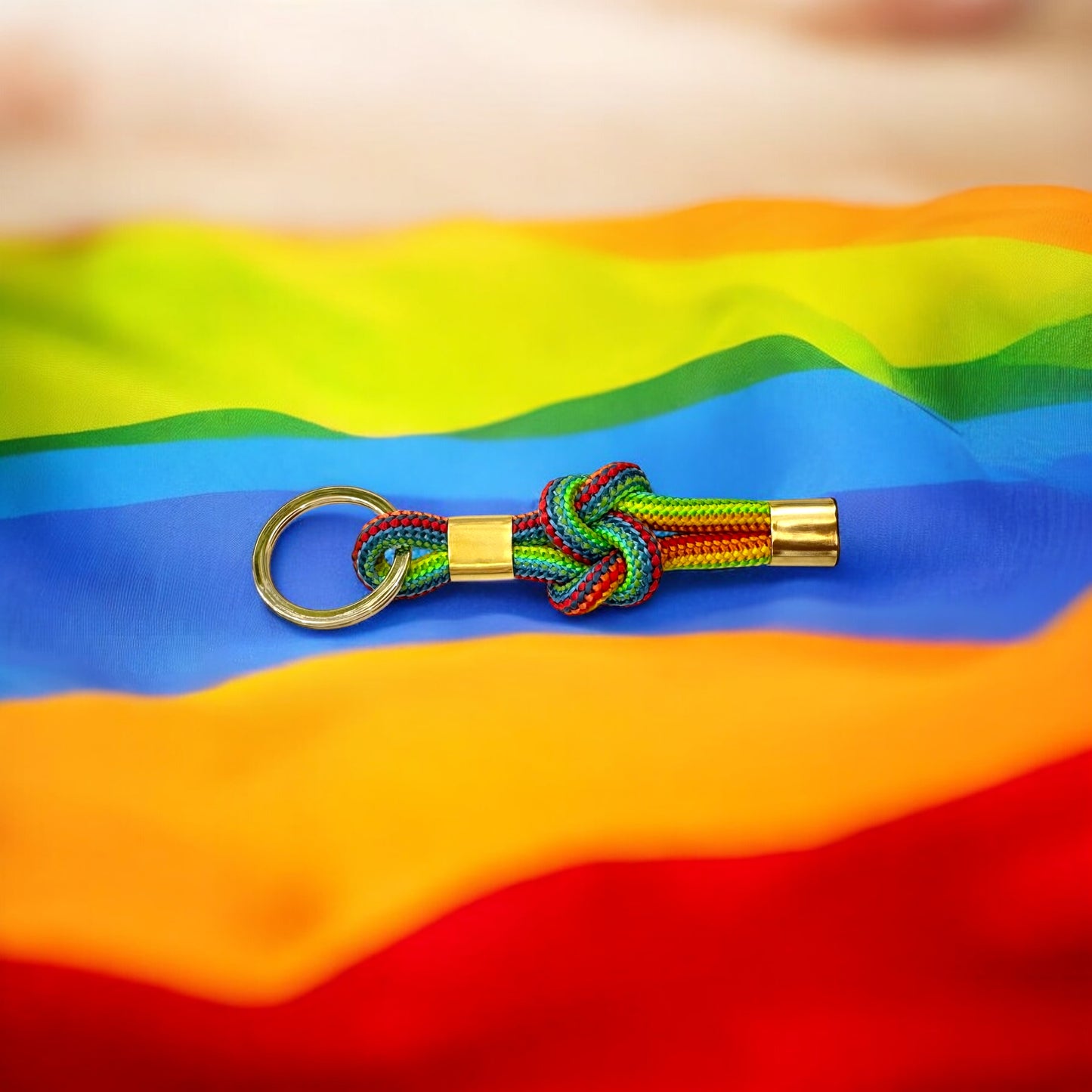 Rainbow Love Knot Keychain LGBTQ+
