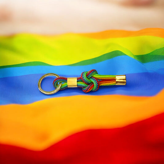 Rainbow Love Knot Keychain LGBTQ+