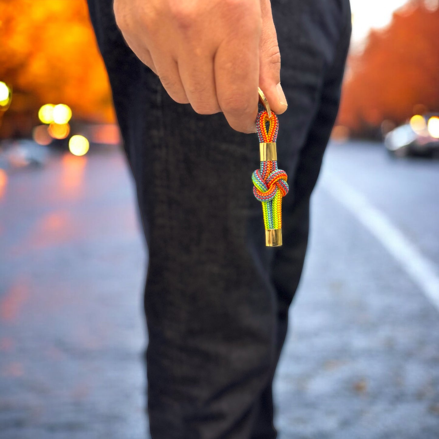 Rainbow Love Knot Keychain LGBTQ+