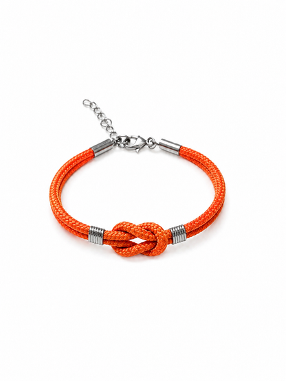 bracciale Nodo Piano in Corda, Regolabile, Unisex