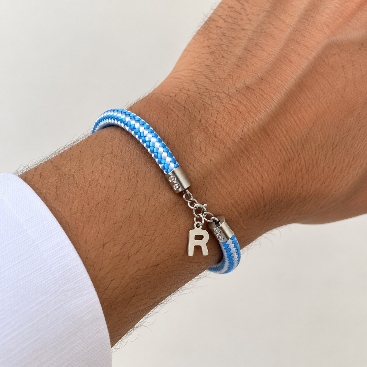 Pulsera de cuerda náutica con inicial