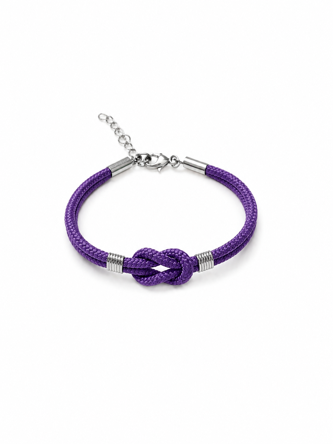 bracciale Nodo Piano in Corda, Regolabile, Unisex