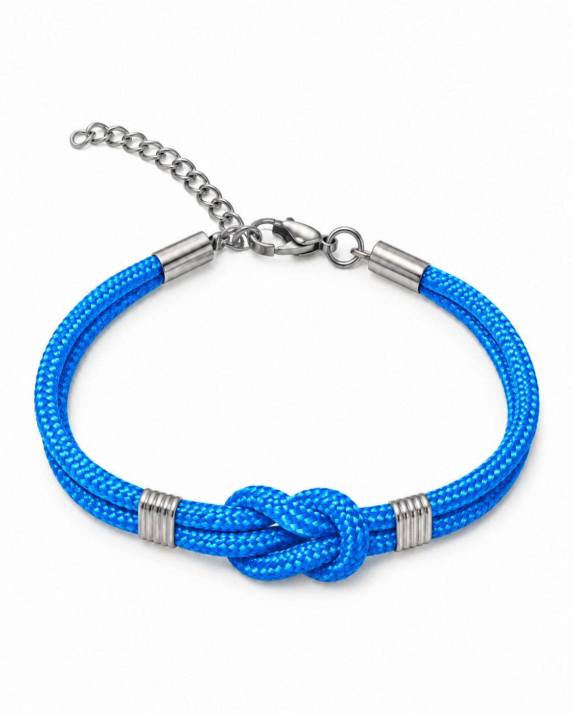 pulsera Nudo Plano de Cuerda, Ajustable, Unisex
