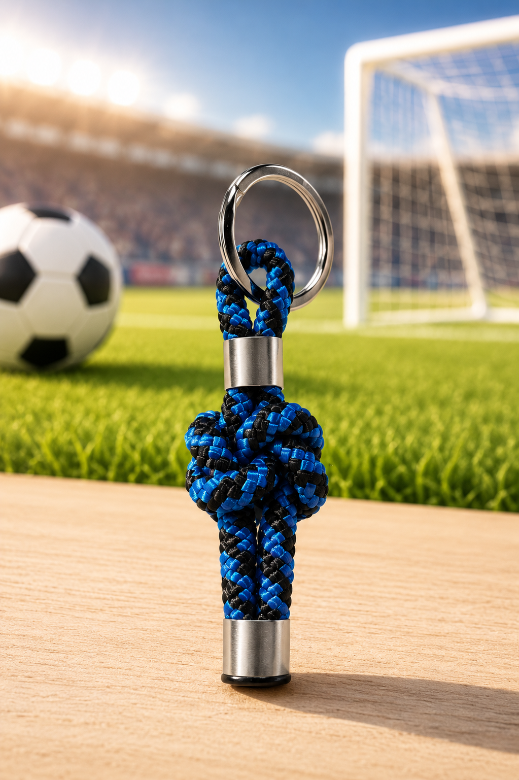 Llavero Nudo de Amor❤️⚽️ Pasión por el Fútbol