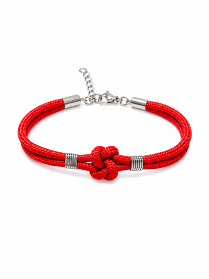 Bracciale Nodo d'Amore, Regolabile, Unisex