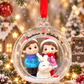 Bola de Navidad de cristal con personajes ❤️🎄
