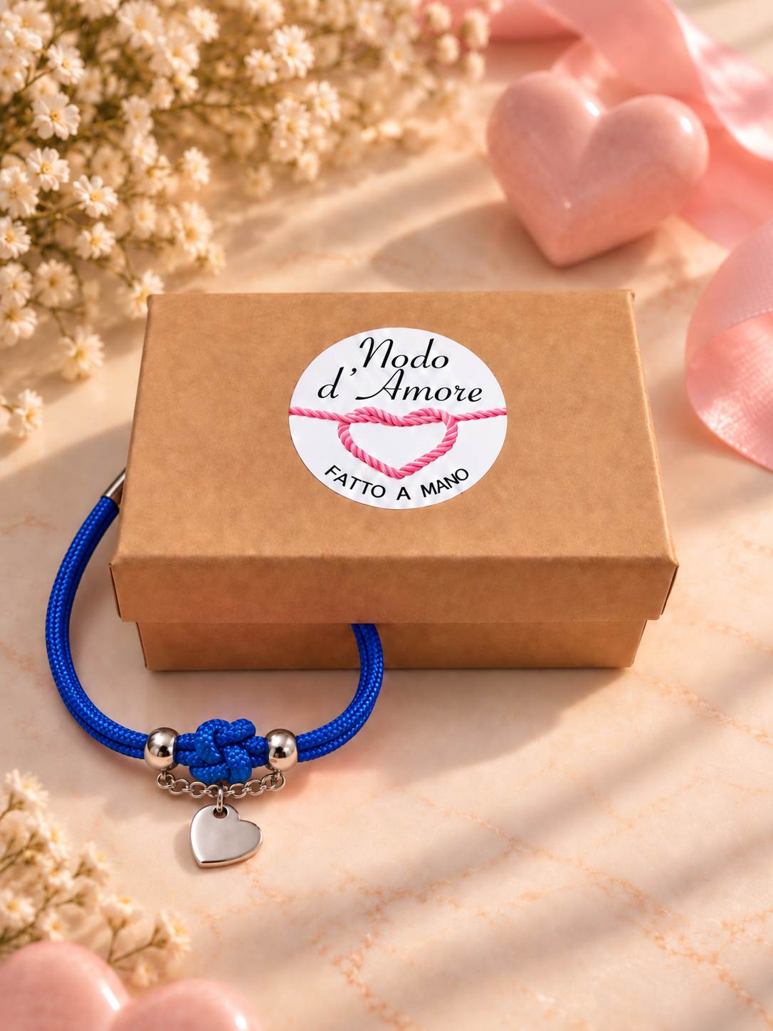 Bracciale Nodo d'Amore con Cuore ❤️