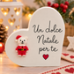 Corazón de Navidad con dedicatoria ❤️