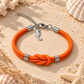 Set de 5 pulseras de nudo plano