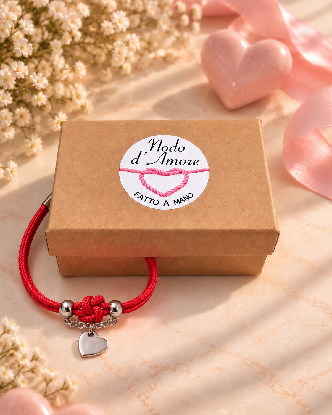 Bracciale Nodo d'Amore con Cuore ❤️