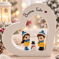 Corazón de Navidad con personajes ❤️
