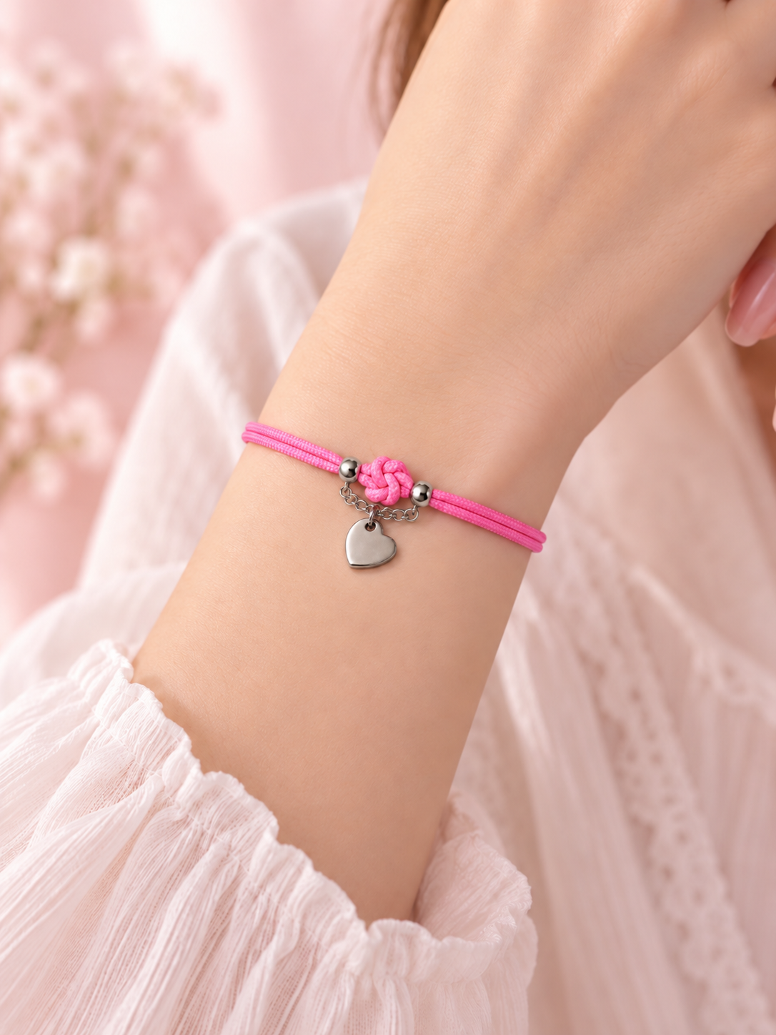 Bracciale Nodo d'Amore con Cuore ❤️