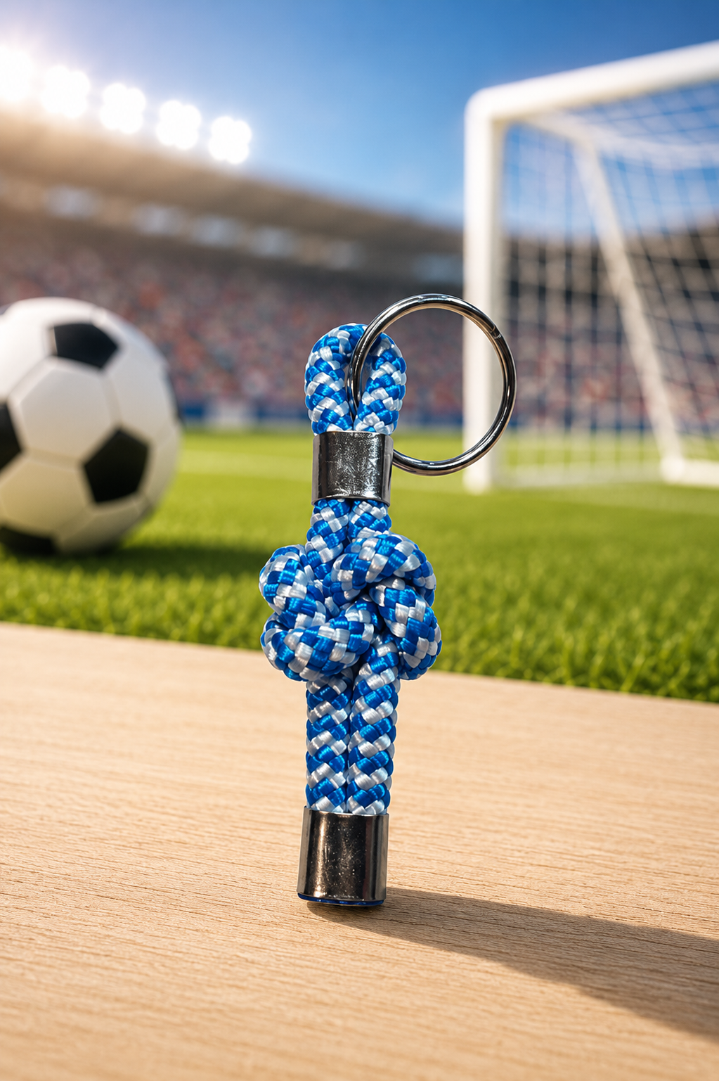 Llavero Nudo de Amor❤️⚽️ Pasión por el Fútbol