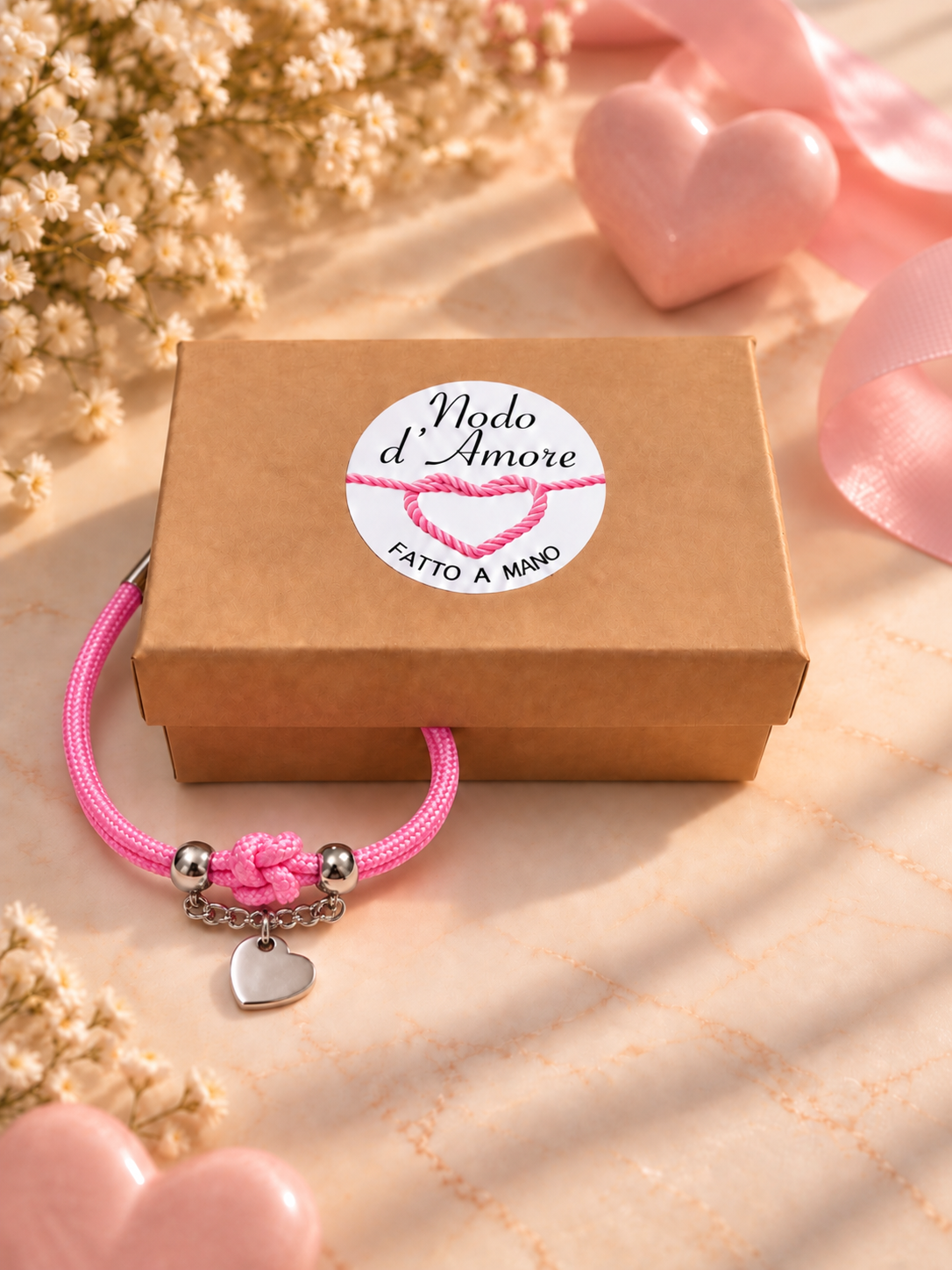 Bracciale Nodo d'Amore con Cuore ❤️
