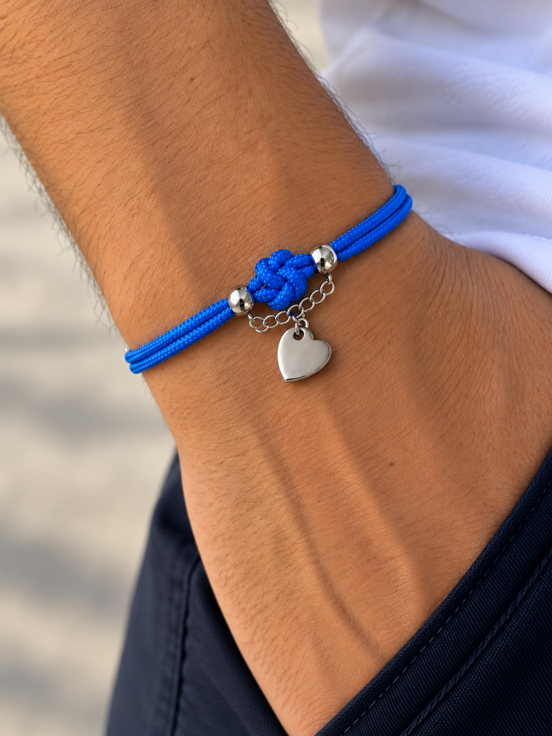 Bracciale Nodo d'Amore con Cuore ❤️