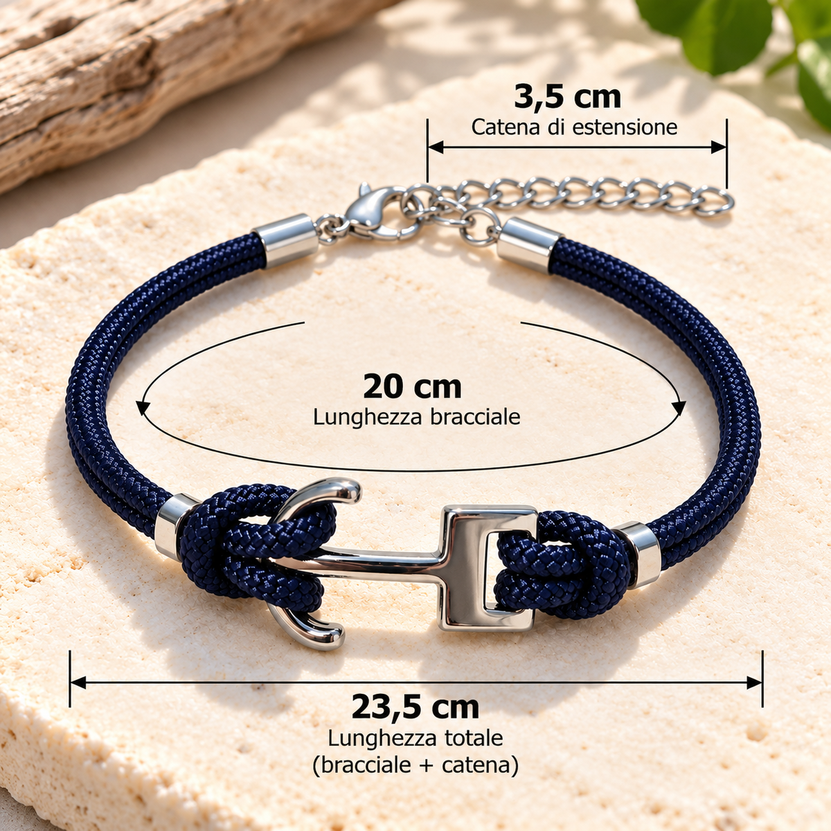Bracciali Nautici Uomo-Ancora, Amo e Infinito ♾️⚓️💙