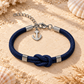 Set de 5 pulseras de nudo plano