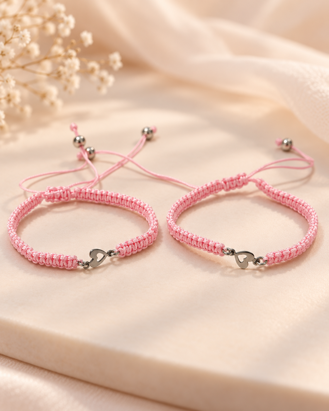 Set 2 Bracciali Cuore Rosa 🩷