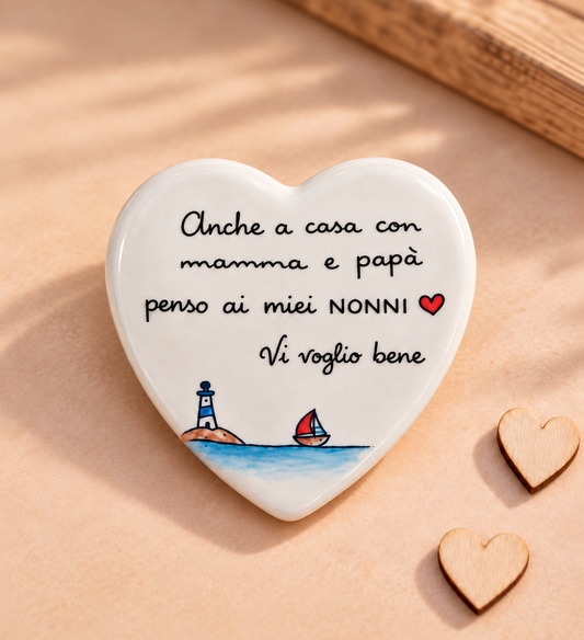 Imán Corazón de Resina - Dedicatoria para los Abuelos ❤️