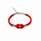 bracciale Nodo Piano in Corda, Regolabile, Unisex